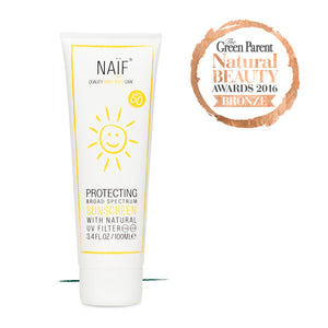 Naïf Protecting Sunscreen wint Green Parent Natural Beauty Award