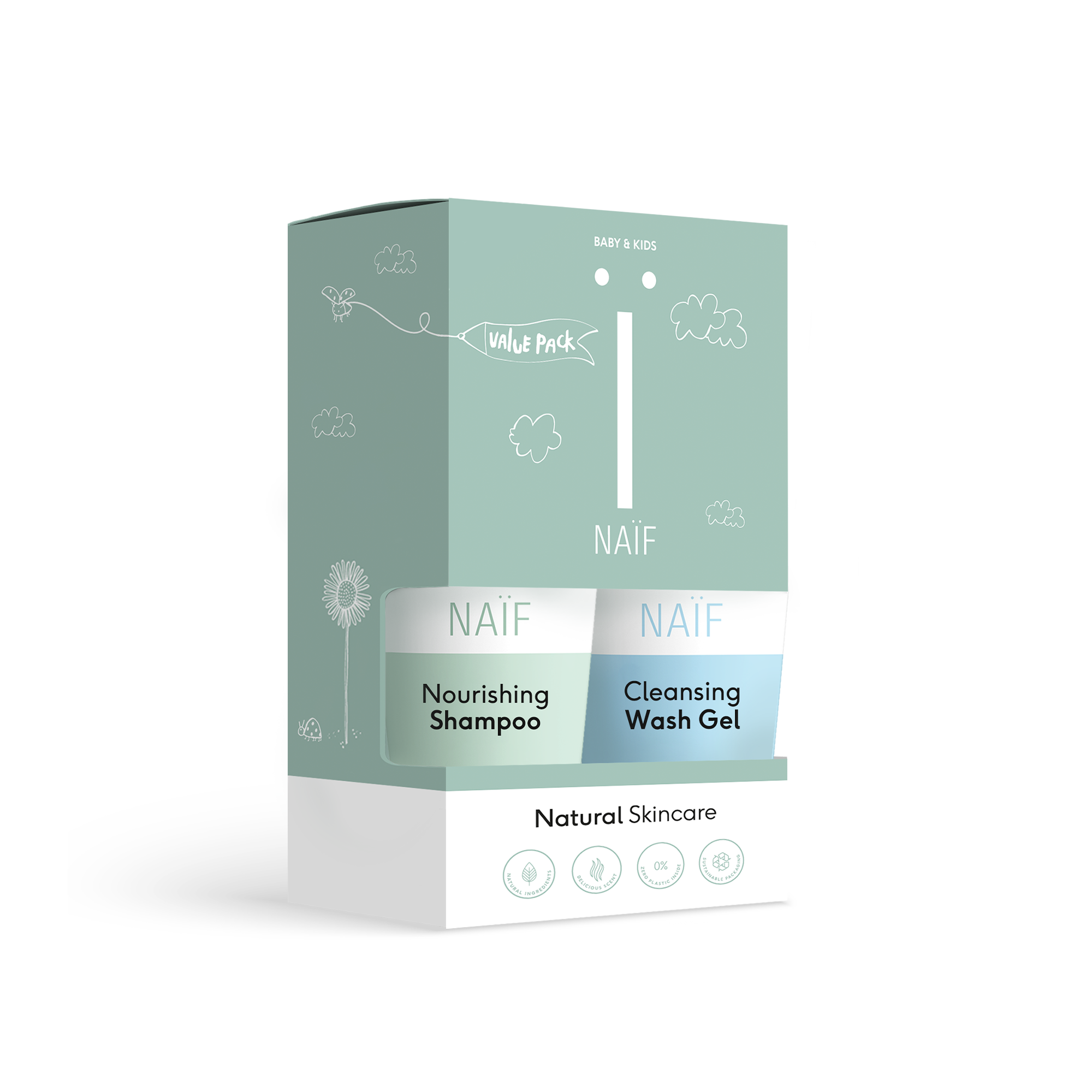 Shampoo & Wash Gel Bundel voor Baby & Kids