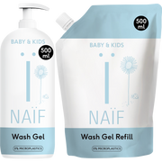 Value Set Cleansing Wash Gel & Refill Pack for Baby & Kids 500ml