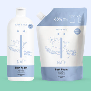 Relaxing Bath Foam Bottle and Refill for Baby & Kids
