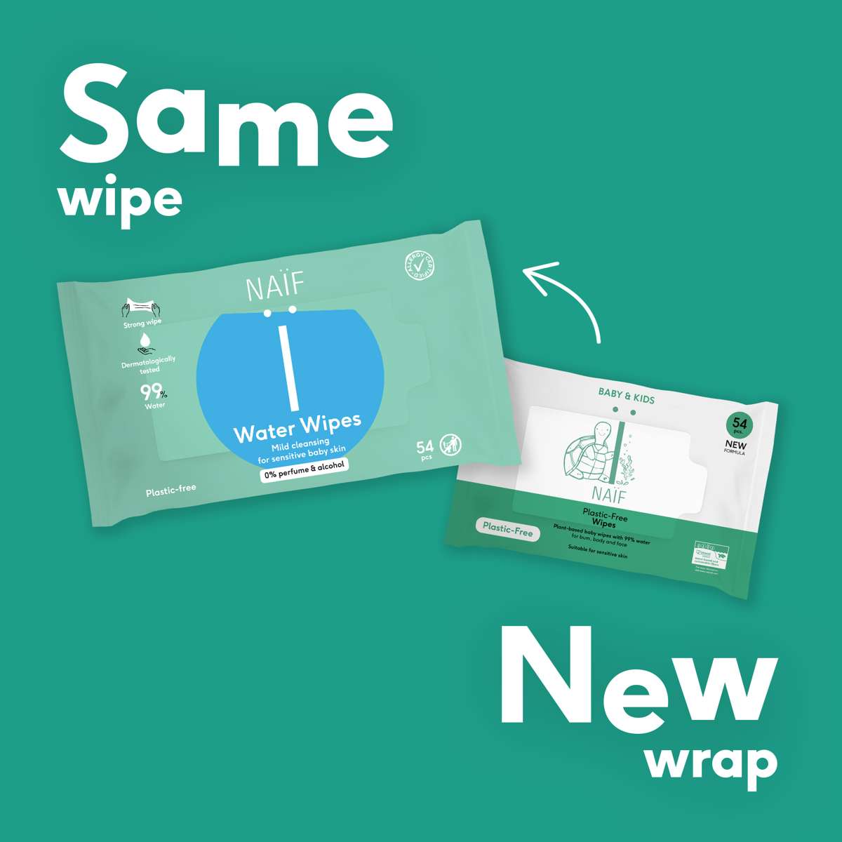 Water Wipes Baby Reißfest und mild, 16-packung