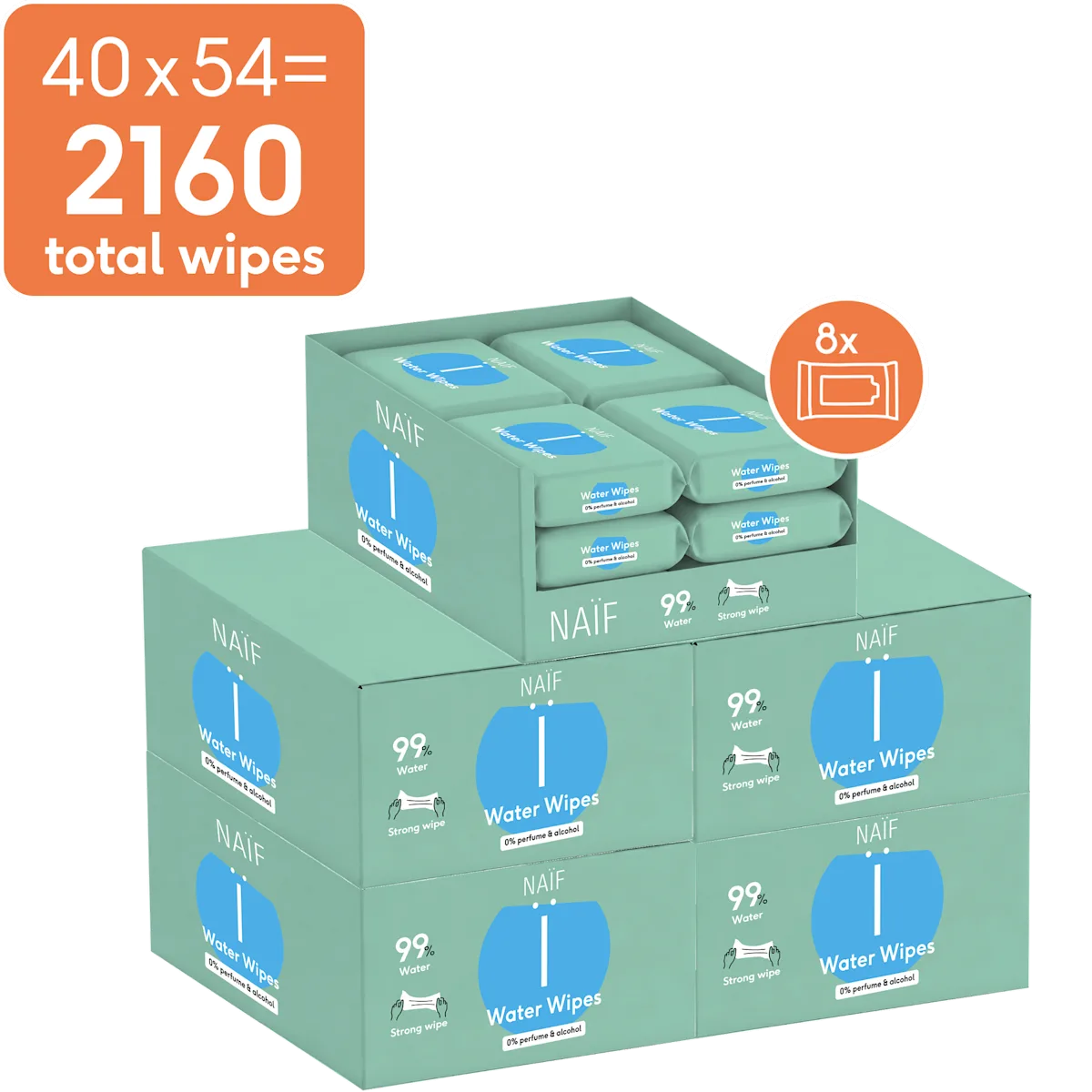 Plastic Free Baby Wipes for Baby & Kids 40 pack