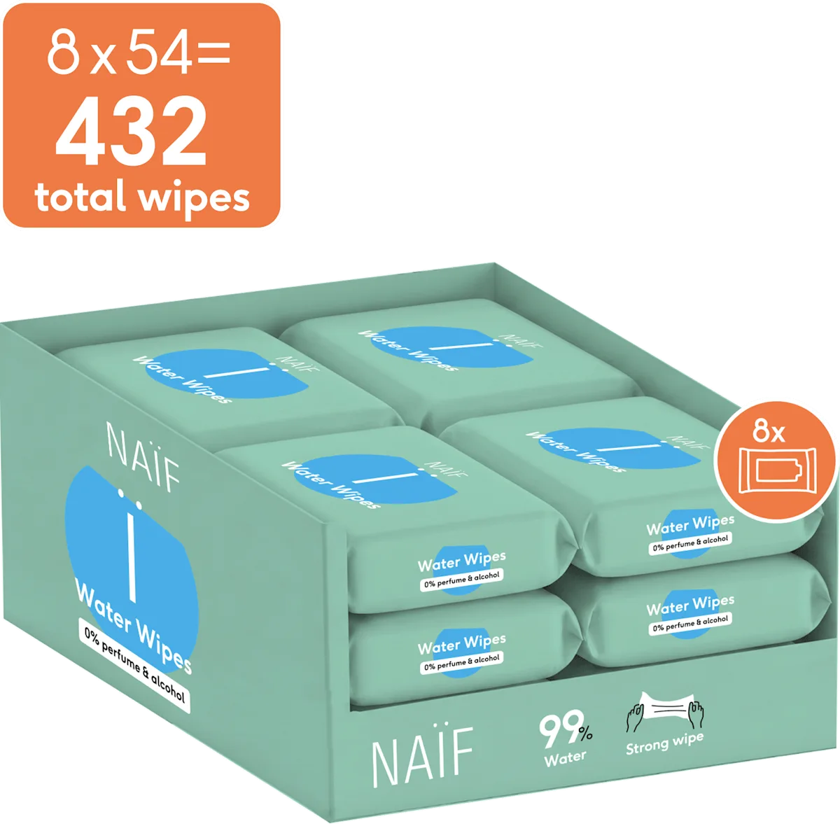 Plastic Free Baby Wipes for Baby & Kids 8 pack