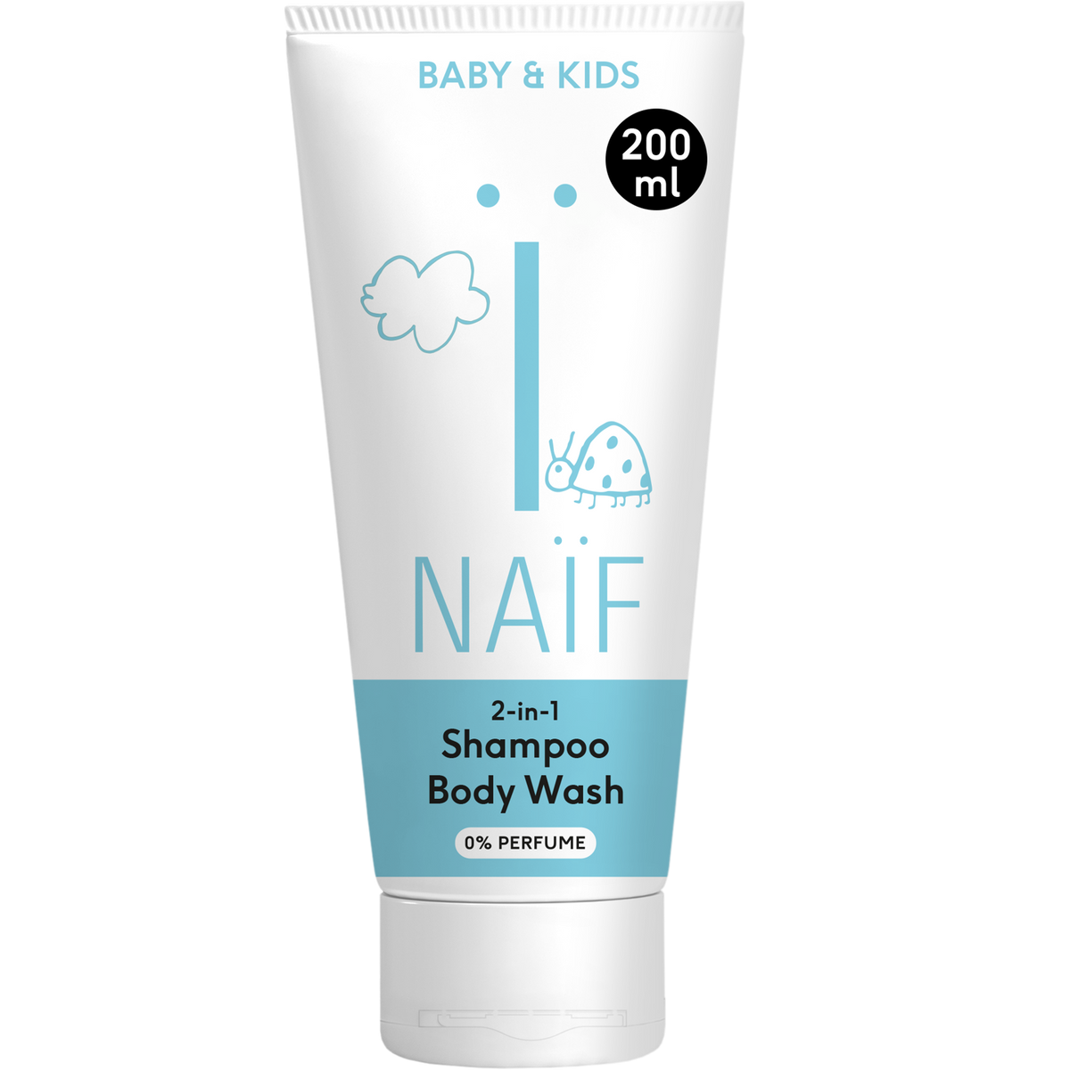 2 in 1 Shampoo und Duschgel für Baby & Kind (0% Parfüm)
