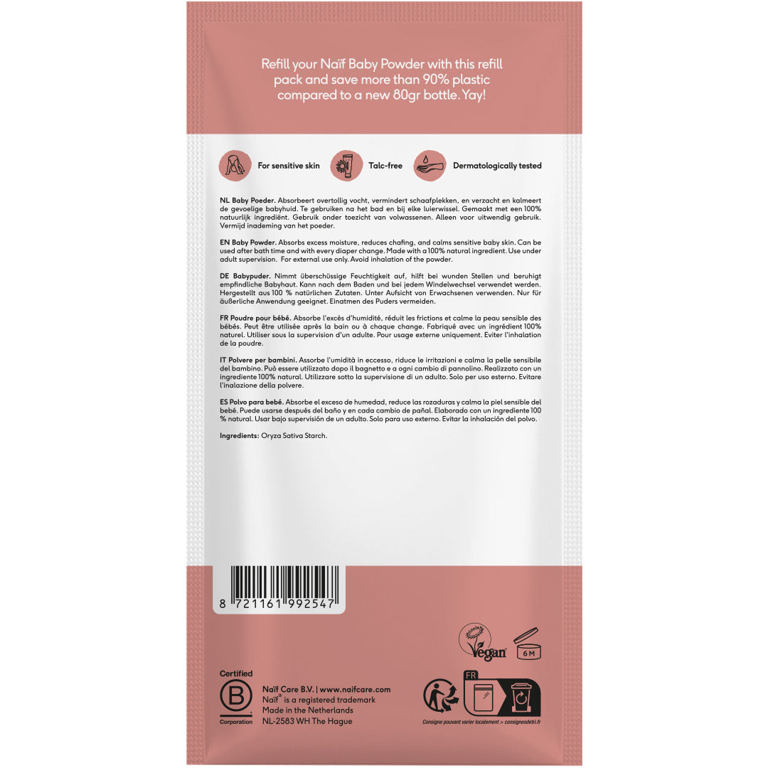 Babypuder Nachfüllpackung für Babys & Kinder (80gr)
