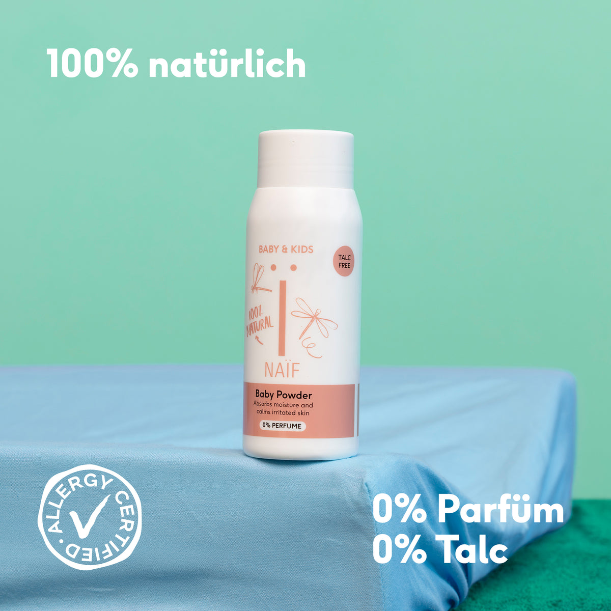 Babypuder Nachfüllpackung für Babys & Kinder (80gr)