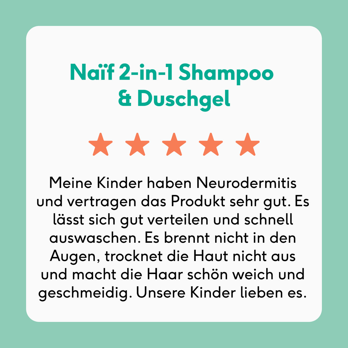 2 in 1 Shampoo & Duschgel für Babys & Kinder (0% Parfüm, 500ml)