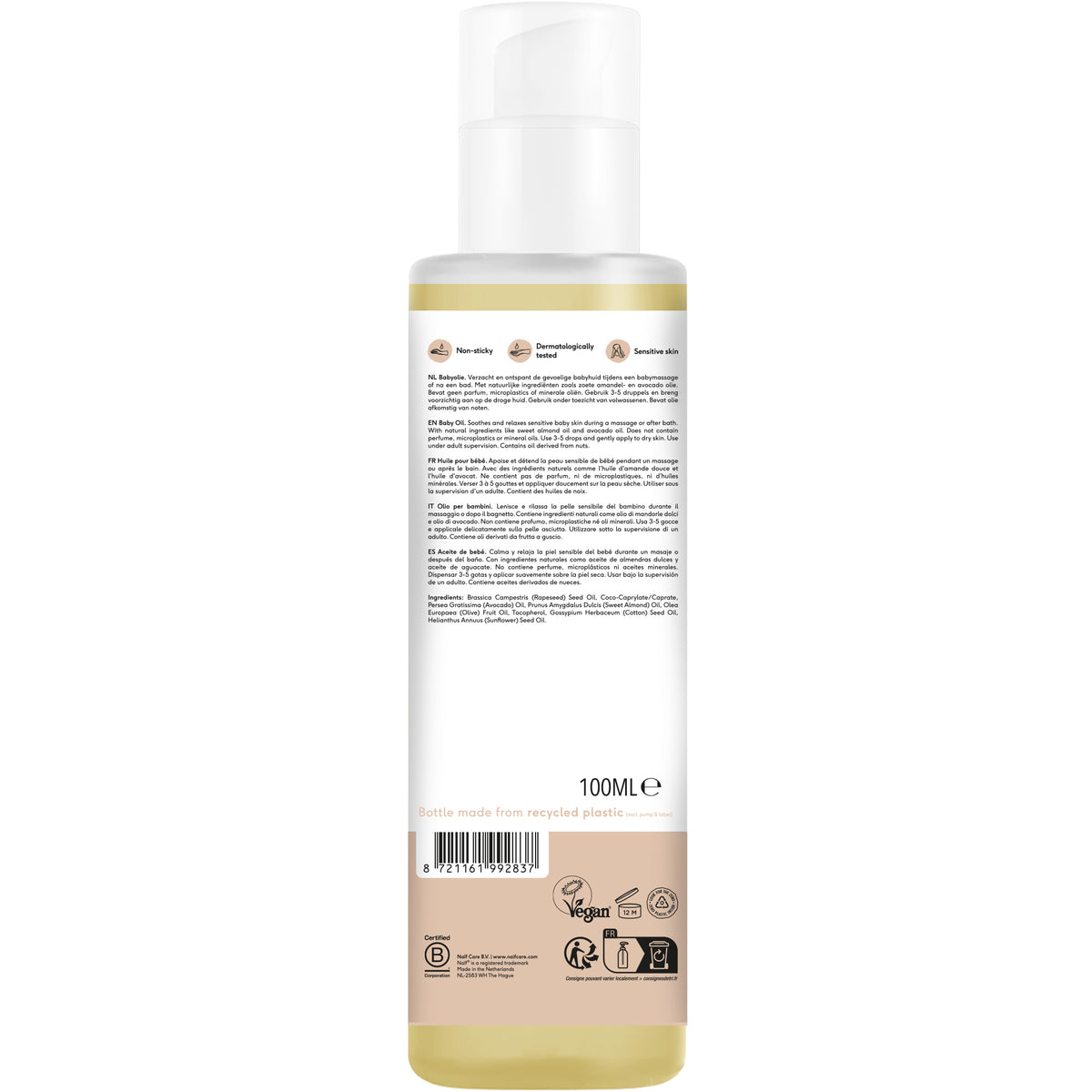 Baby Olie Baby & Kids 0% Parfum 100ml
