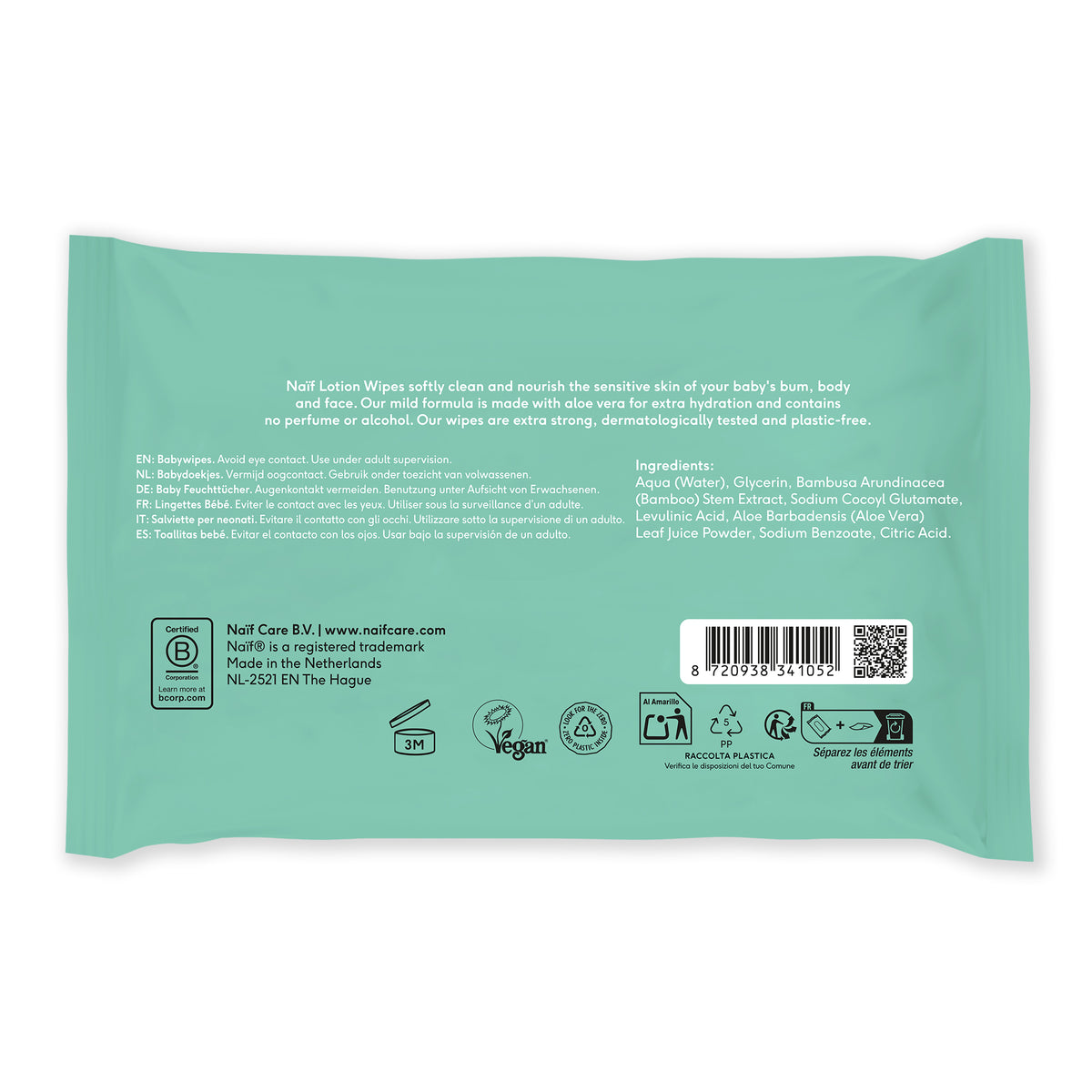 Lotion Wipes Baby strong & soft 24 pack