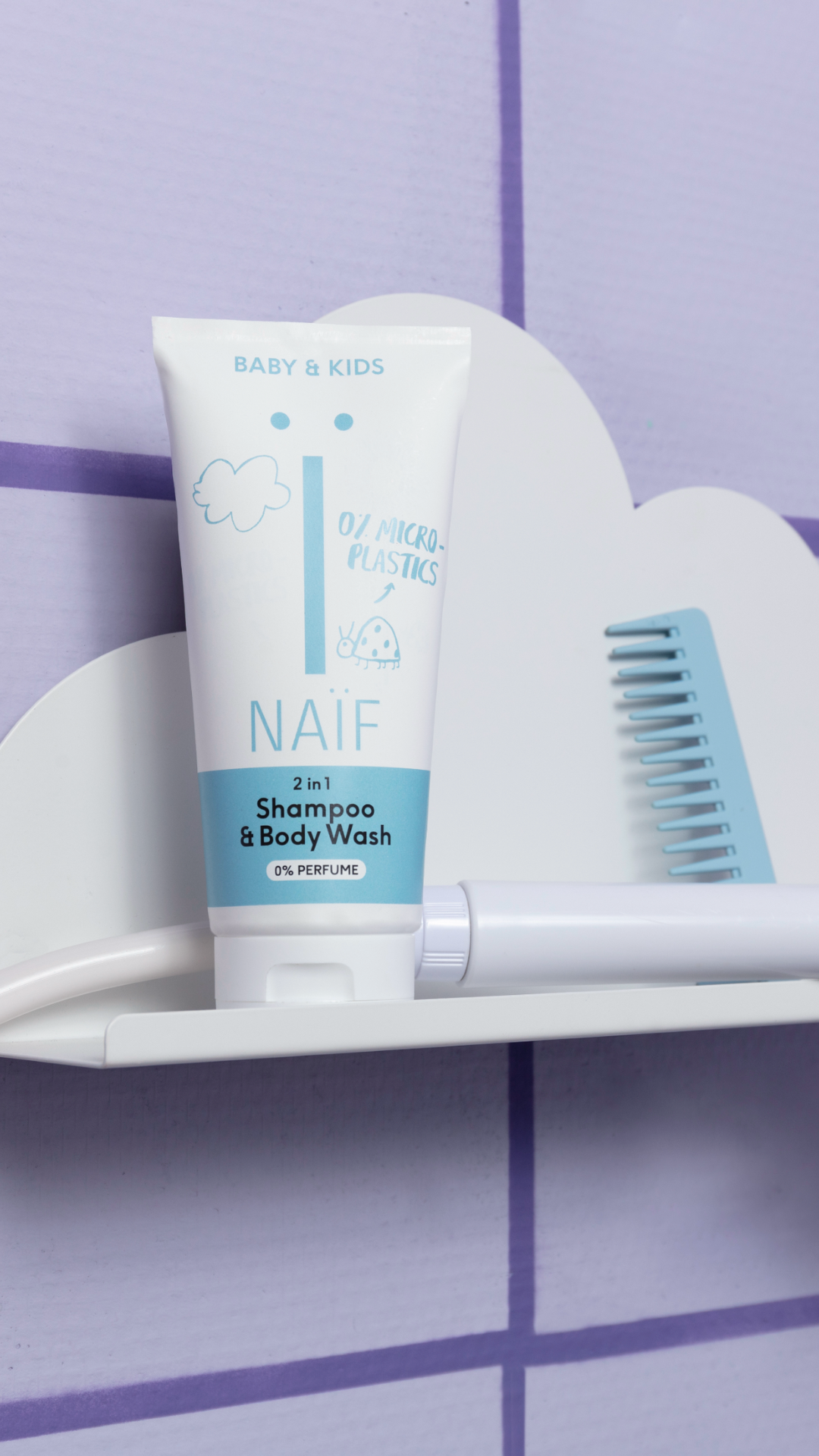 2-in-1 Shampoo & Body Wash 0% Perfume 500ml pump bottle