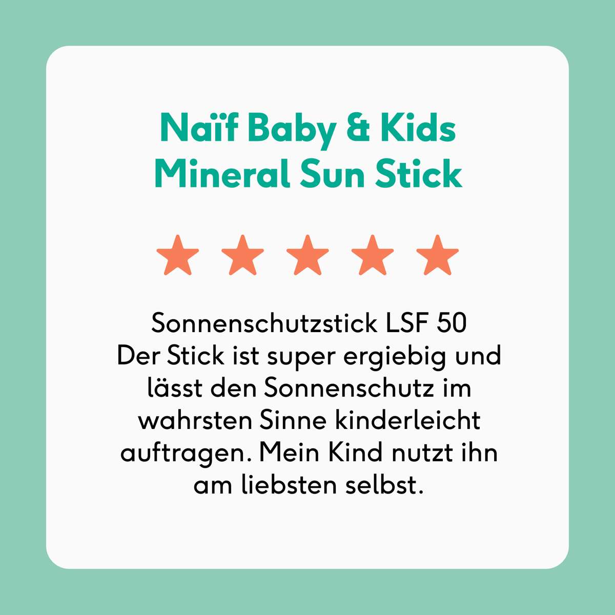 Mineralischer Sonnenschutzstick für Babys & Kinder LSF 50 (36g)