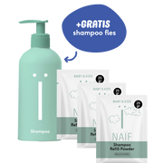 Waterless fles & 3 Shampoo Navulpoeders