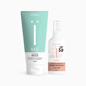 SET: Sonnenschutzspray (LSF 50, Baby & Kind) + Aftersun