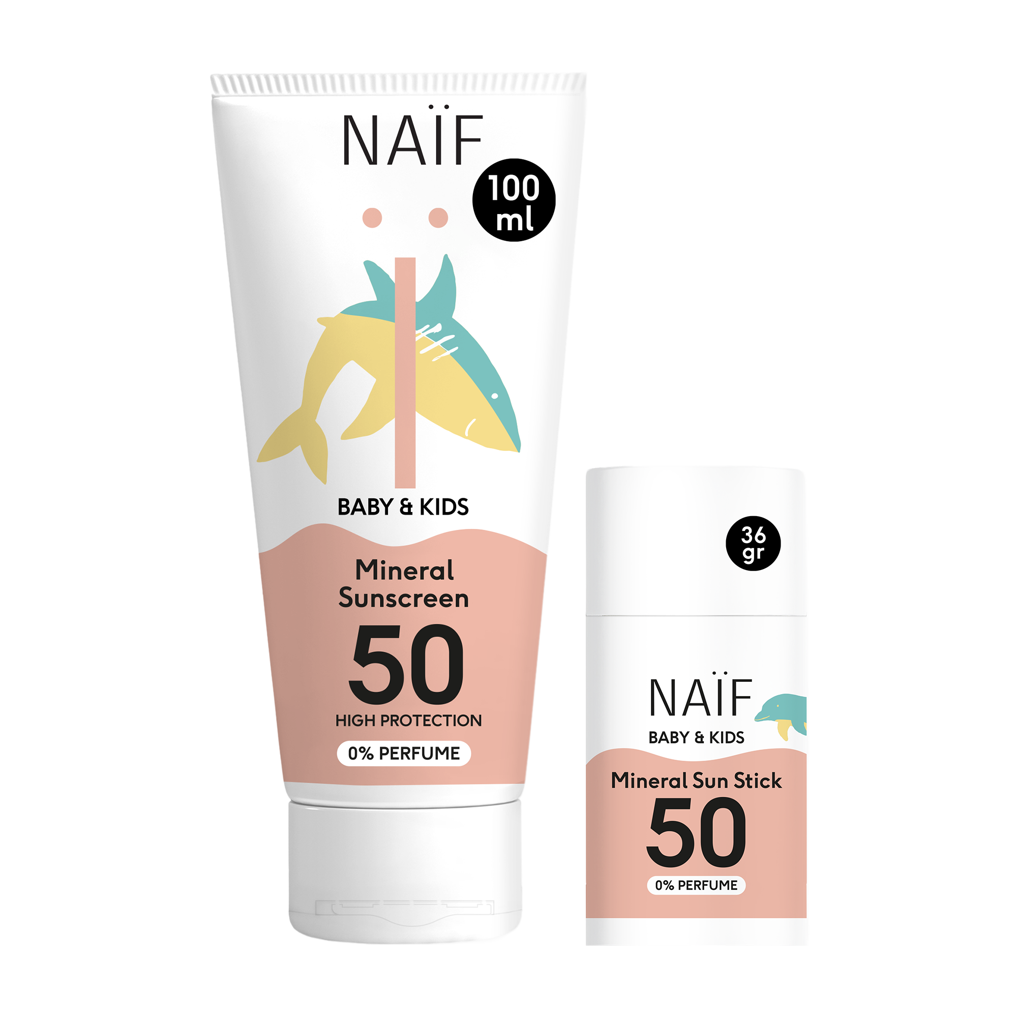 Mineral Sunscreen Duo for Baby & Kids SPF50 0% Perfume