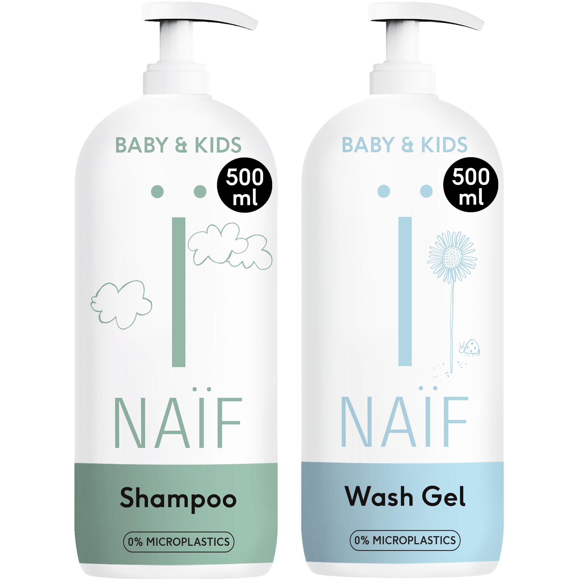 Value Set Shampoo & Wash Gel for Baby & Kids 500ml