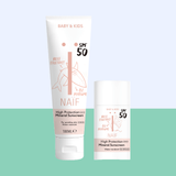 Zonnebrand Crème 100ML + Sun Stick - Factor 50 - 0% parfum voor Baby & Kids