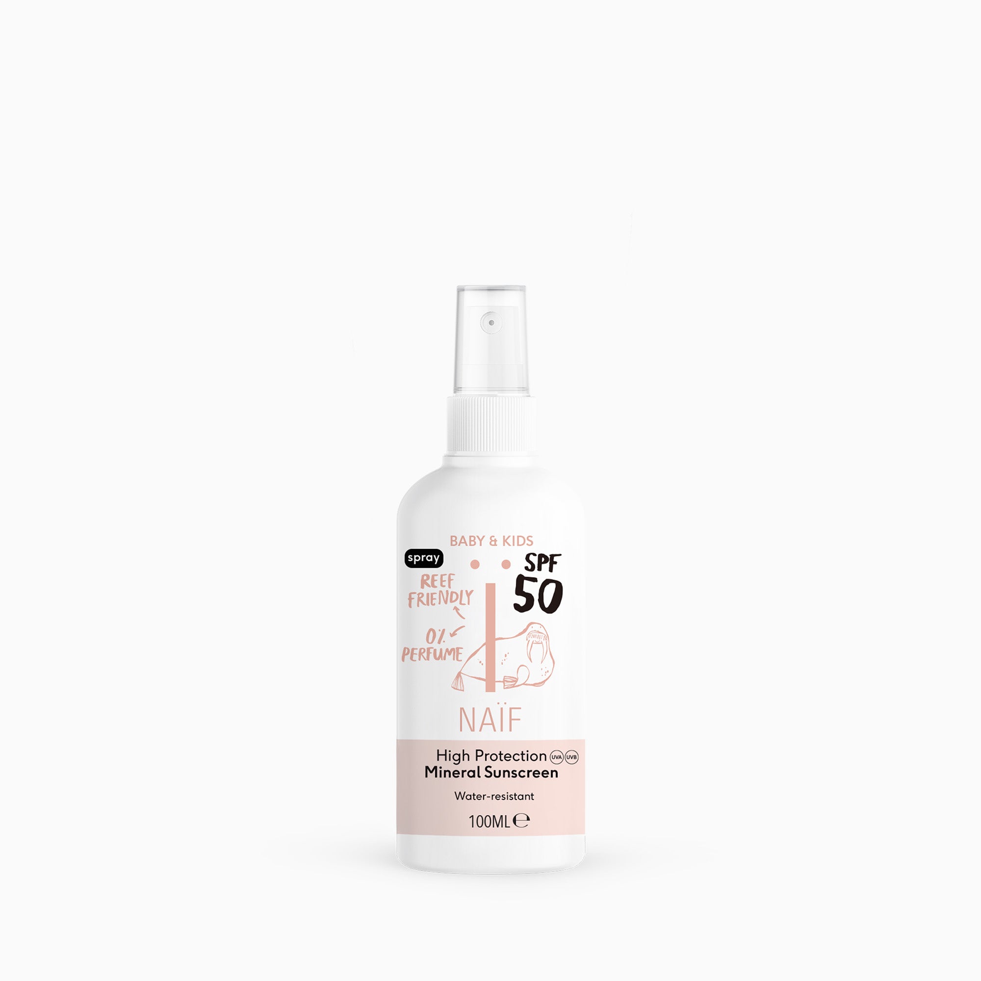 Sunscreen Spray 0% perfume for Baby & Kids SPF50 100ml
